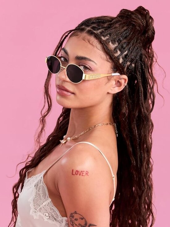 Gold Metal Bride Sunglasses main image 6